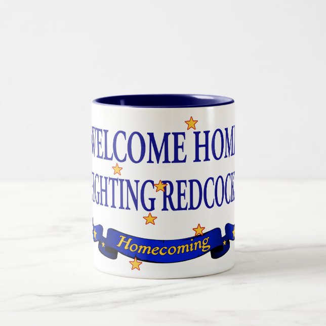 Welcome Home Fighting Redcocks Two-Tone Coffee Mug (Center)