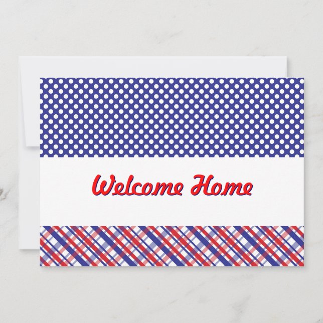 Welcome Home From Military Service Invitation (Front)