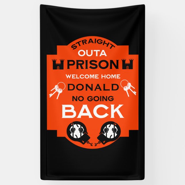 Welcome Home From Prison Banner (Vertical)