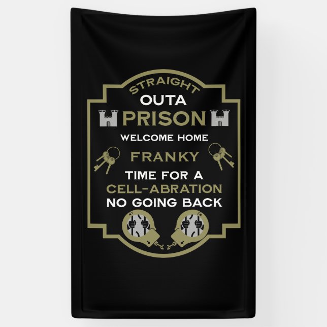 Welcome Home From Prison Banner (Vertical)