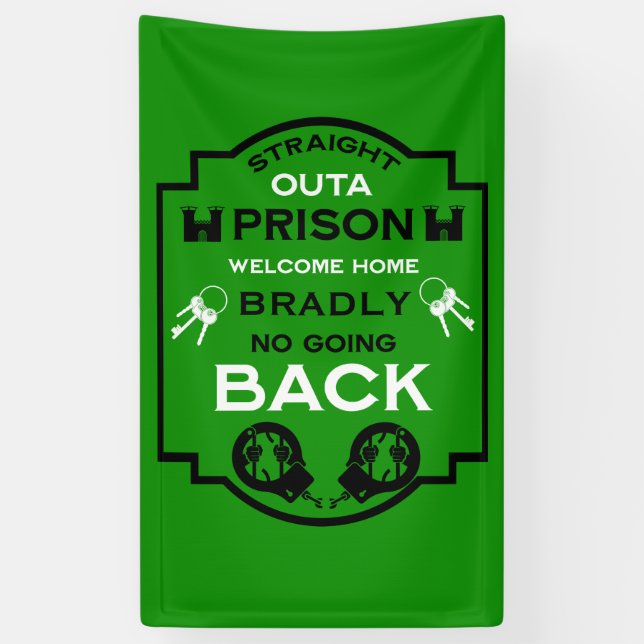 Welcome Home From Prison Banner (Vertical)
