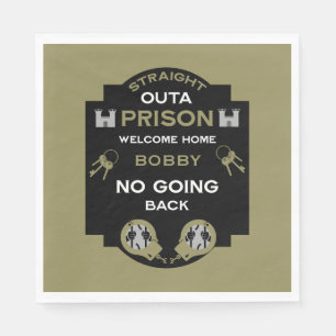 Welcome Home From Prison Napkin