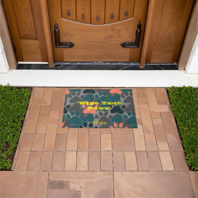 Welcome Home, Furry Friend: Personalised Pet Name  Doormat (Outdoor)