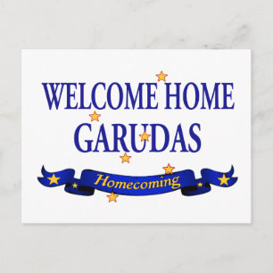 Welcome Home Garudas Postcard