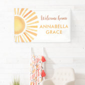 Welcome home gender neutral sunshine sun boho  banner (Insitu)