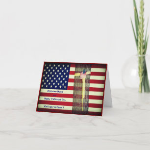 Welcome Home & Happy Veterans Day Vietnam Veteran Thank You Card