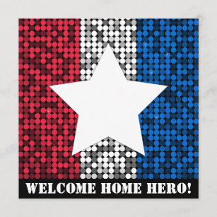 "Welcome Home Hero" Invitation