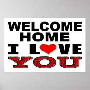 Welcome Home I Love You Sign