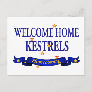 Welcome Home Kestrels Postcard