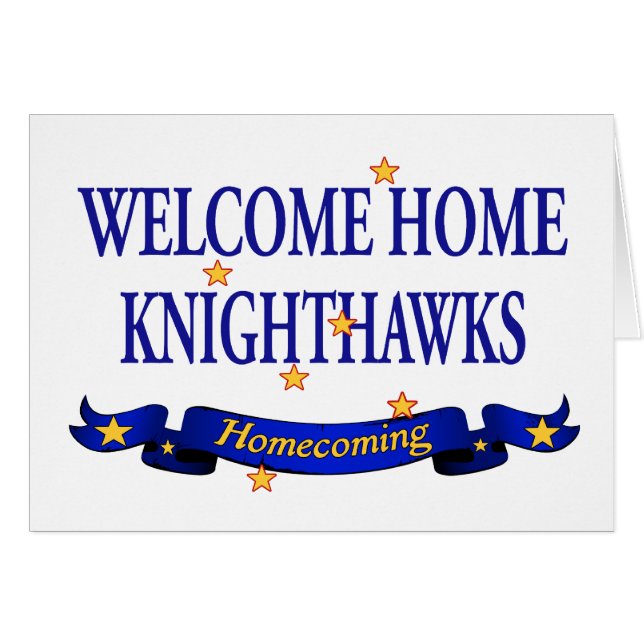 Welcome Home Knighthawks (Front Horizontal)