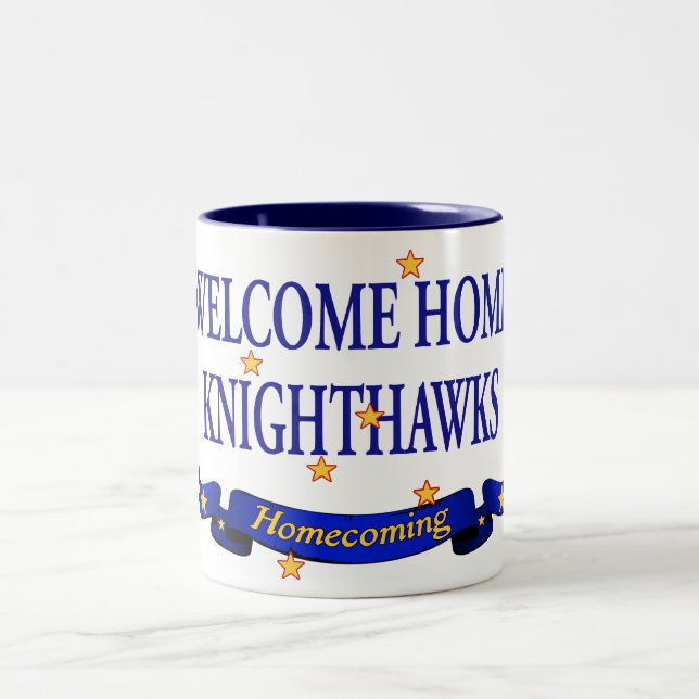 Welcome Home Knighthawks Two-Tone Coffee Mug (Center)