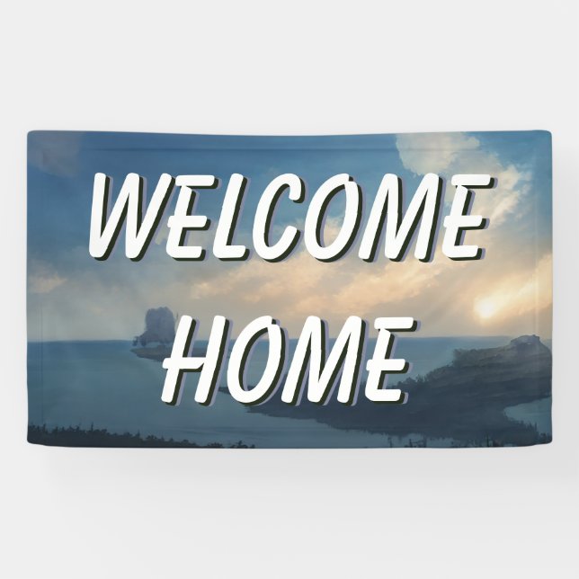 Welcome Home Landscape Water Banner (Horizontal)
