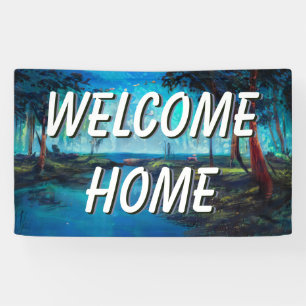 Welcome Home Landscape Water Banner