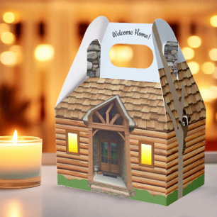 Welcome Home Log Cabin Realtor Gift Box
