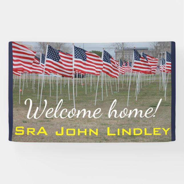 Welcome Home Military Banner #2 (Horizontal)