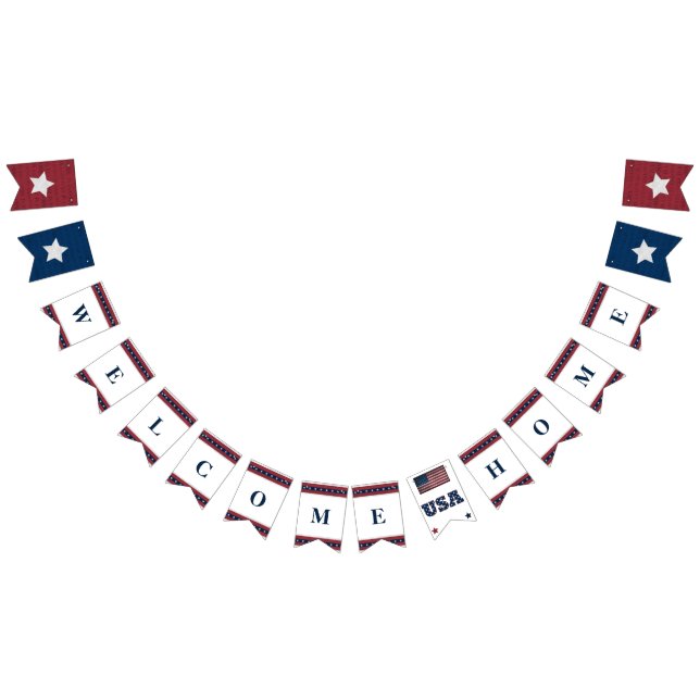 welcome home military bunting banner (All)