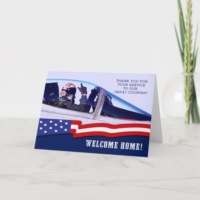 Welcome Home! Military Custom Greeting Card (Front)