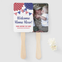 Welcome Home Military Custom Photo American Flag