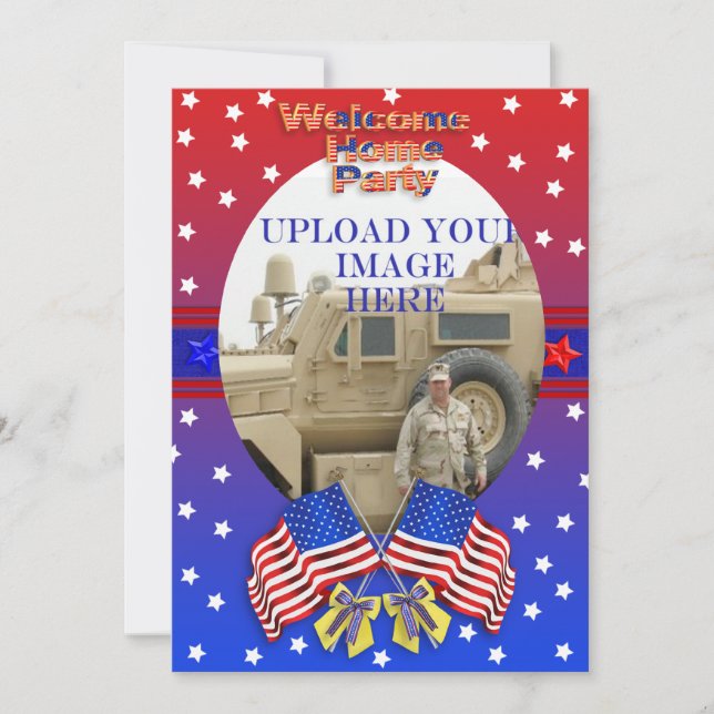 Welcome home Military Invitation (Front)