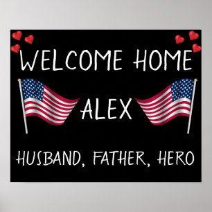 Welcome Home Military Poster