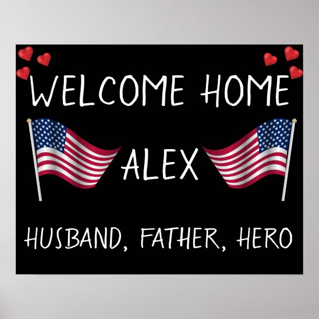 Welcome Home Military Poster (Front)