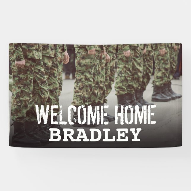 Welcome Home | Military Soldier Banner (Horizontal)