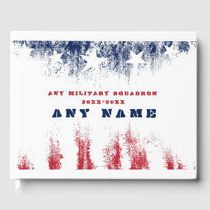 Welcome Home Military Veteran Squadron Guest Book