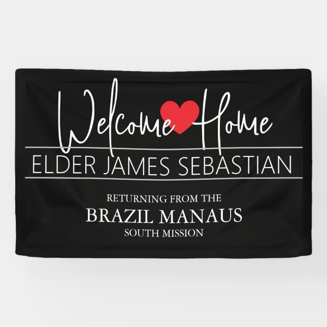 Welcome Home Missionary Banner (Horizontal)