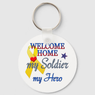 Welcome Home My Soldier My Hero Key Ring