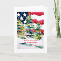 Welcome Home National Guard Card