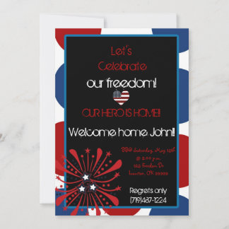 WELCOME HOME !! OUR HERO INVITATION