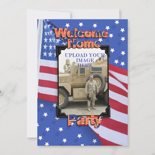 Welcome Home Party invitation Military (Front)