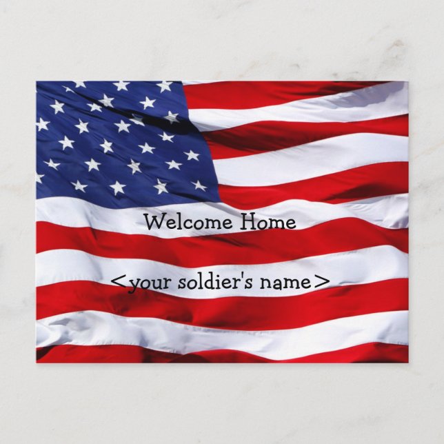 Welcome Home Party Postcard (Front)