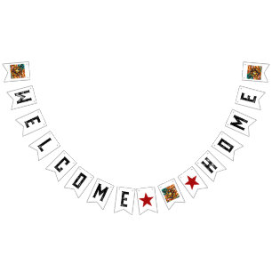 Welcome Home Patriotic USMC Customizable Bunting