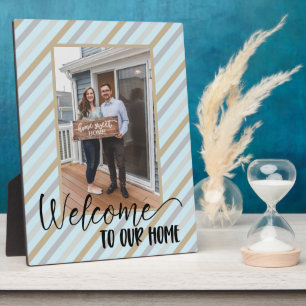 Welcome Home Personalised Photo Plaque