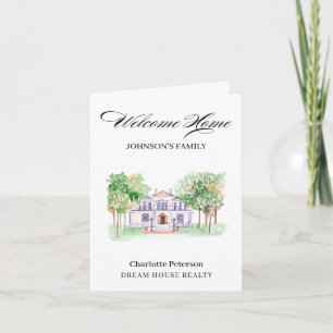 Welcome Home Real Estate Closing Card