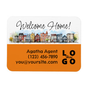 Welcome Home Real Estate Closing Gift Magnet