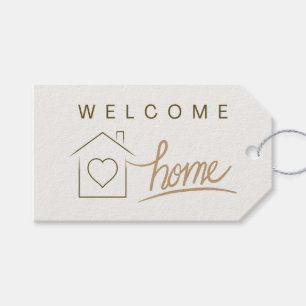 Welcome Home Real Estate Marketing Minimalist Gift Tags