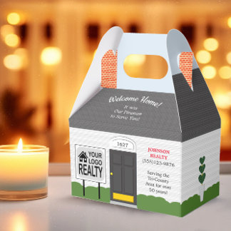 Welcome Home Realtor Logo New Home Medium Gift Box