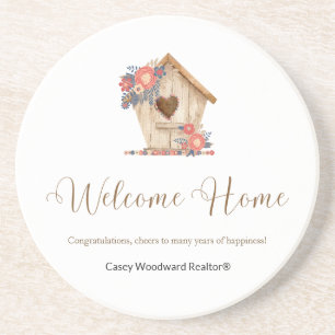 Welcome Home Realtor Personalised Coaster