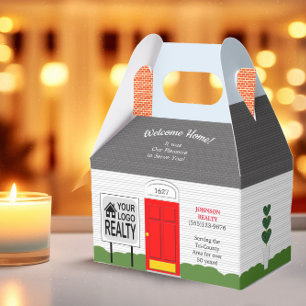 Welcome Home Realtor Red Door New Home Gift Box