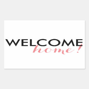 Welcome Home! Rectangular Sticker