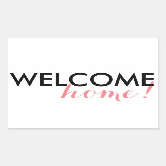 Welcome Home! Rectangular Sticker