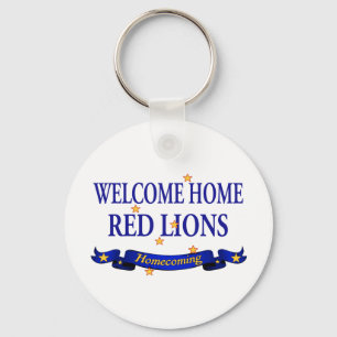 Welcome Home Red Lions Key Ring