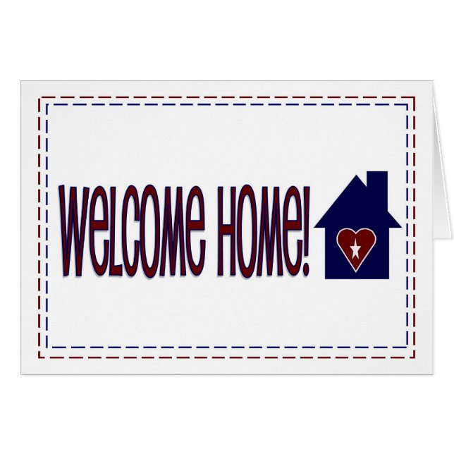 Welcome Home! - Red, White & Blue (Front Horizontal)