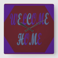 Welcome home red wine and royal blue coloured