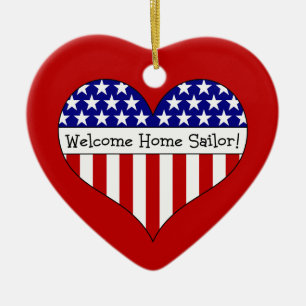Welcome Home Sailor! Ceramic Tree Decoration