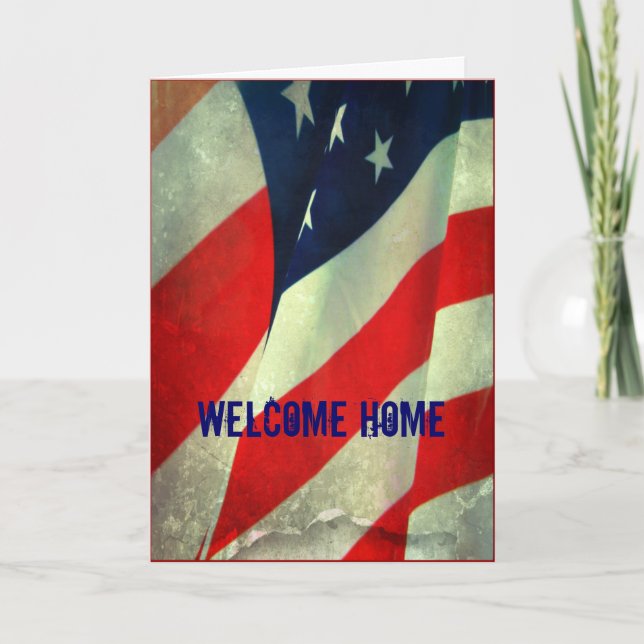 Welcome Home/Thank you Military Card (Front)