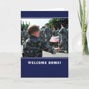 Welcome Home Troops! Customisable Greeting Card