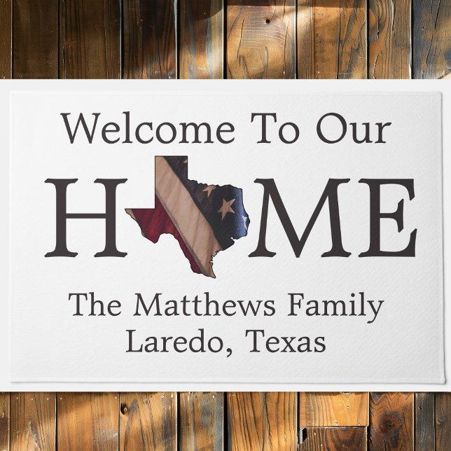 Welcome Home USA Flag Texas Map Doormat (Welcome Home USA Flag Texas Map Doormat
)